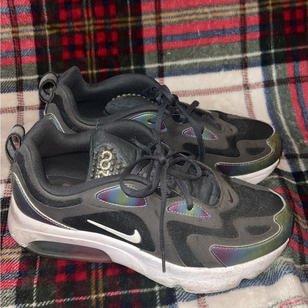 Nike Black and Iridescent Air Max Sneakers